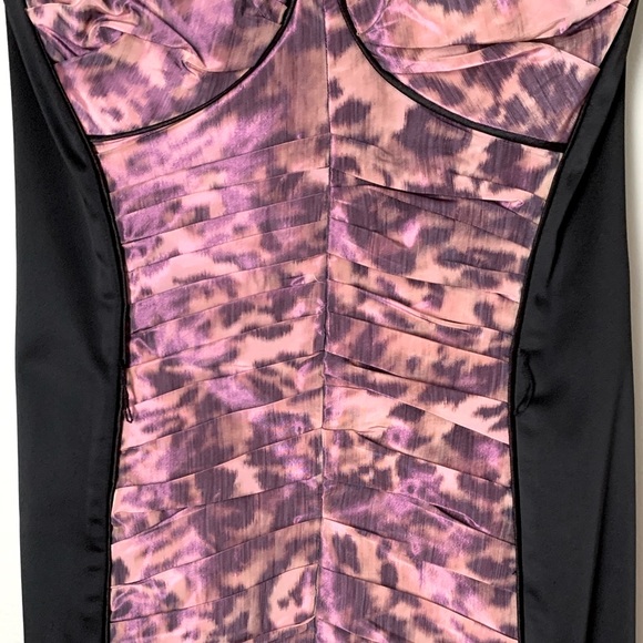 Bebe size XS ruched taffeta dress NWT - Picture 5 of 16